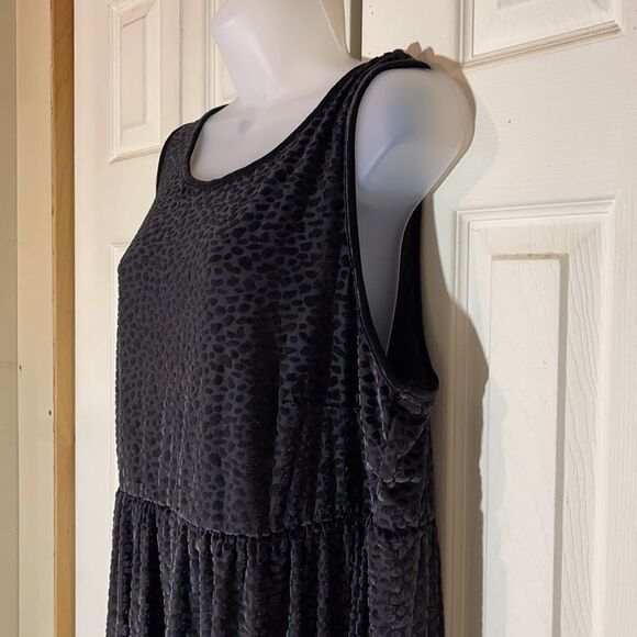 Torrid Velvet Burnout Leopard Peplum Tank Top 2/2X - Picture 7 of 15